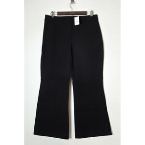 J.Crew Kelsey Flare Crop Trouser Pant Stretch Black Size 10 Career Paris NWT